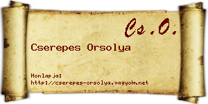 Cserepes Orsolya névjegykártya