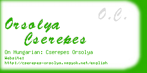 orsolya cserepes business card